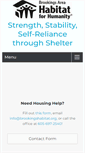Mobile Screenshot of brookingshabitat.org